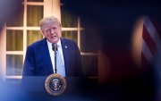 El presidente de EE.UU., Donald Trump, durante un acto con cazadores y pescadores el 17 de septiembre de 2026 en la Casa Blanca en Washington, DC, EE. UU.