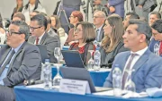 Varios jueces anticorrupción, entre estos Silvana Velasco, en un curso sobre lavado de activos, en 2025.