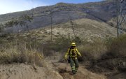 El cerro Casitagua permanece afectado por un incendio forestal que ha consumido cerca de 300 hectáreas de vegetación en Quito.