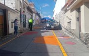 En la Unidad Educativa Eugenio Espejo uno de los problemas que fue solventado con el programa fue la falta de vereda en la zona de ingreso y salida de los alumnos.