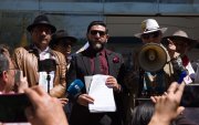 Leonidas Iza y Washington Andrade acudieron a la Corte Constitucional para presentar una Acción Extraordinaria de Protección.