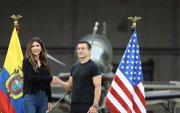 Kristy Noem y Daniel Noboa, en una visita oficial de la funcionaria al Ecuador en noviembre del 2025.