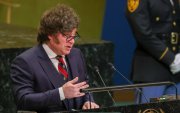 El presidente de Argentina, Javier Milei, en la Asamblea General de la ONU.
