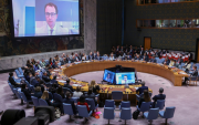 El director ejecutivo de Anthropic, Dario Amodei, interviene virtualmente durante una reunión del Consejo de Seguridad sobre IA en el marco de la Asamblea General de las Naciones Unidas, en Nueva York (EE. UU.)