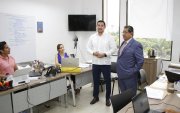 Damián Larco acompañó a la presentación de Falconí en su nueva designación