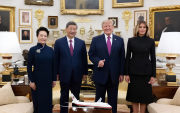 Trump recibió a Xi Jinping en una cena de Estado: menú e invitados