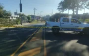El cierre se registra en la avenida Oswaldo Guayasamín, en sentido Tumbaco-aeropuerto.