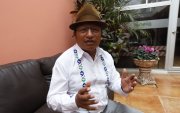 Guillermo Churuchumbi, coordinador nacional del movimiento Pachakutik.