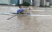 Carlos deGonzabay  Posorja, Paulo Salavarría, Luis Morejón y Walter Mora en acción.