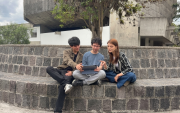Ivonne Ayala, David Morales y Boris Garcés tienen 21 años; son estudiantes de la Escuela Politécnica Nacional.