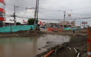 La intervención en la avenida Rodolfo Baquerizo Nazur ha obligado a modificar recorridos de buses y desviar el tránsito hacia calles cercanas.