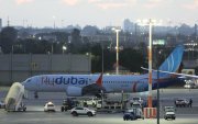 Un avión de Flydubai que transporta pasajeros desde Tabuk, Arabia Saudita, se encuentra en la pista en Tel Aviv, Israel, el 30 de septiembre de 2026.
