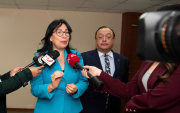 Ayer, Solanda Goyes acudió a una unidad de tránsito, donde negaron la acción de protección en contra de la Fiscalía.
