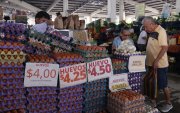 Los precios de las cubetas de huevo en el mercado de Sauces IX el miércoles 7 de octubre de 2026.