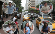 Rafael Naranjo (30 años), Bryan Manzaba (31), Angie Palma,  Astrid Blacio (21) y Arleth Zambrano (21) visualizan una ciudad segura, con desarrollos tecnológicos y oportunidades.