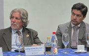 Rodrigo Gómez de la Torre y Andrés Robalino, del Comité Empresarial Ecuatoriano