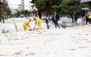 El pasado 8 de octubre de 2026 se registró una fuerte granizada en el norte de Quito