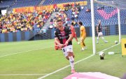 Quintana de Independiente del Valle y su gol ante Aucas.