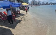 Aunque durante el feriado se presentó un periodo de oleaje, no hubo mayores inconvenientes con los turistas