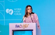 María José Pinto lidera a Ecuador en la FAO, este 12 de octubre, en Roma, para atraer inversiones.