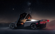 El auto deportivo Tesla Roadster fue presentado tras casi una década de espera.