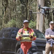 Operativo de búsqueda en el Parque Metropolitano Guangüiltagua tras la desaparición de Gregory Krupa en Quito.