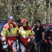 El Cuerpo de Bomberos Quito participó de la búsqueda de Gregory Krupa en el Parque Metropolitano.