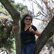 Maytté Gavilanes tiene 54 años y hace 10 empezó su lucha. Acaba de formar el colectivo de Defensa del Arbolado Urbano en Quito.