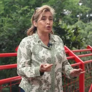 Sandra López es dirigente. Fue gerenta de la cooperativa de vivienda y suele ser convocada para contar la historia de cómo cuidan la quebrada Ortega, en el sur de Quito.