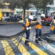 Referencia. El Municipio de Quito denunció daños en la infraestructura del soterramiento tras intentos de robo de cables en la avenida Ajaví.