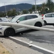 El choque en la Ruta Viva dejó una persona herida y daños materiales.