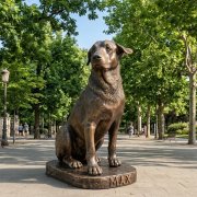 La escultura de Max rendirá homenaje al perro comunitario que se convirtió en un personaje querido de la Escuela Politécnica Nacional.