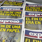 La rotativa de Diario EXPRESO imprimió por última vez el periódico tras 53 años de historia. La edición final circuló este 9 de octubre de 2026.