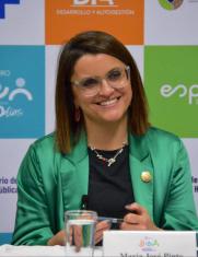 María José Pinto es la candidata a la Vicepresidencia de Daniel Noboa.