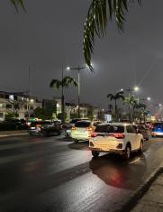 congestión vehicular en Samborondón