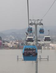 Aerovía sobre el río Guayas