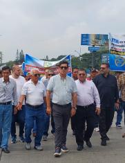 Protesta de transportistas en Guayaquil