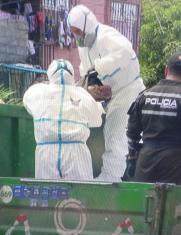 hombre descuartizado en Sauces