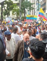 Simpatizantes del alcalde Aquiles Álvarez