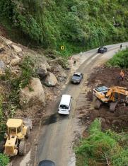 cierres viales en la Mitad del Mundo