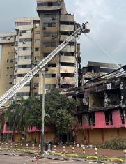 Incendio en el centro de Guayaquil
