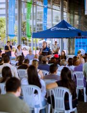 Reunión multicomercio y municipio