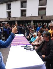 rueda de prensa gestores en contra de la reforma al COOTAD