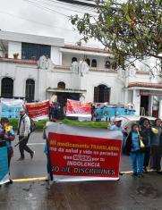 Familiares de pacientes con distrofia muscular