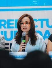 Marcela Aguiñaga, prefecta del Guayas