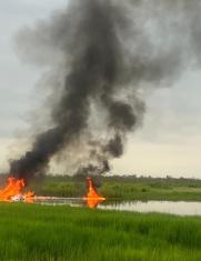 Accidente de avionetas en Puebloviejo