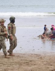 La presencia de las FF.AA. y la Policía en zonas turísticas fue uno de los factores que aportó a la sensación de tranquilidad entre visitantes.
