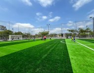 Cancha sintética del Malecón de Samborondón (cabecera cantonal).