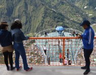 Localidad. Los miradores de Baños de Agua Santa son los principales lugares visitados por los turistas.
