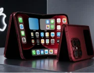 Concepto del iPhone Fold, generado por IA.